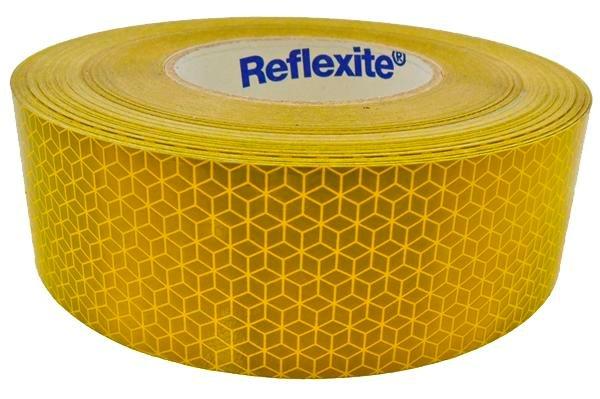 Reflexní samolepící páska 5cm žlutá, 001-900